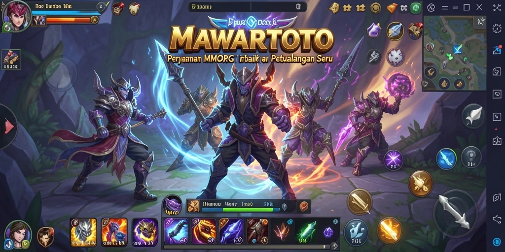 Tampilan gameplay seru dari MAWARTOTO dengan karakter dan petualangan.