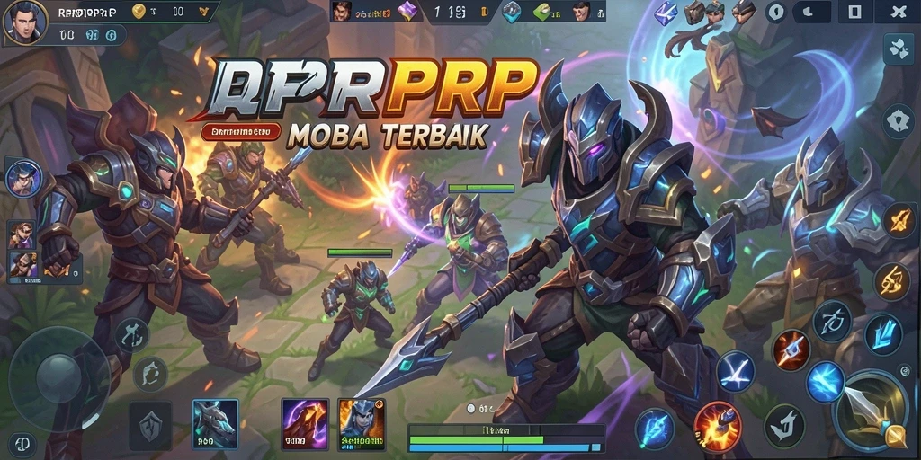 Screenshot RPRPRP menampilkan aksi seru pemain dalam pertarungan MOBA.